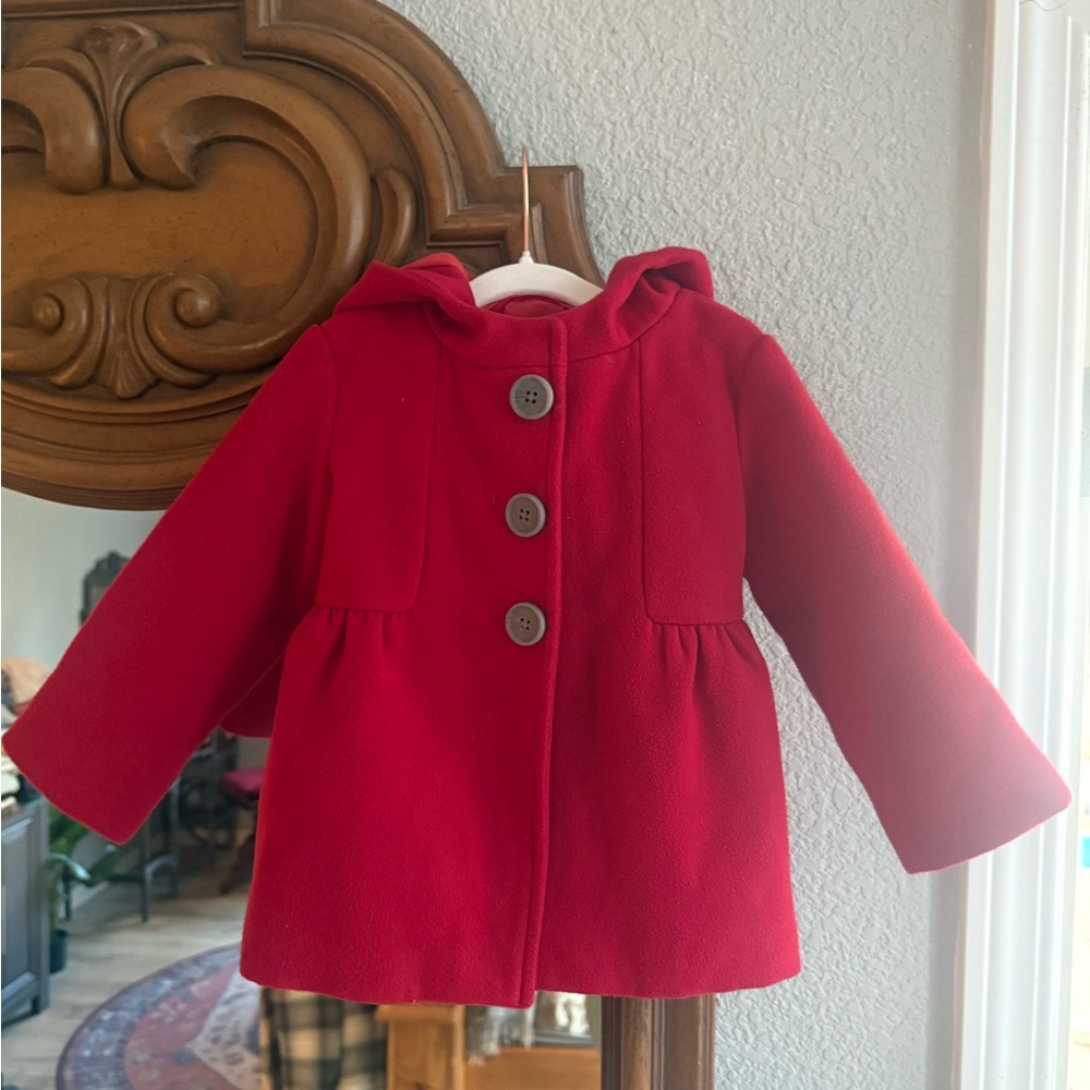 Cat & Jack Red Kids Pea Coat